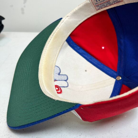 Vintage Montreal Expos Pinwheel Snapback Hat MLB Baseball Ted Fletcher Triple A - Picture 8 of 10